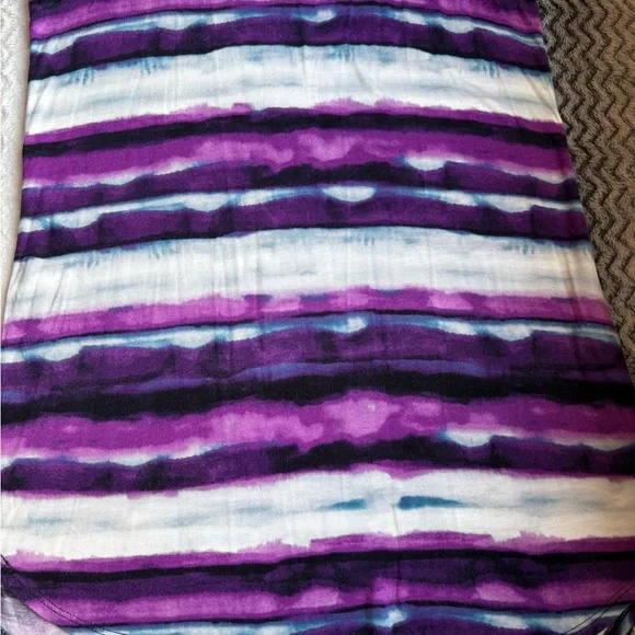 Dynamite Purple Striped Racerback Tank - Picture 3 of 7